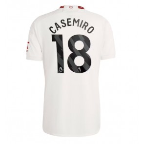 Lacne Muži Futbalové dres Manchester United Casemiro #18 2023-24 Krátky Rukáv - Tretina